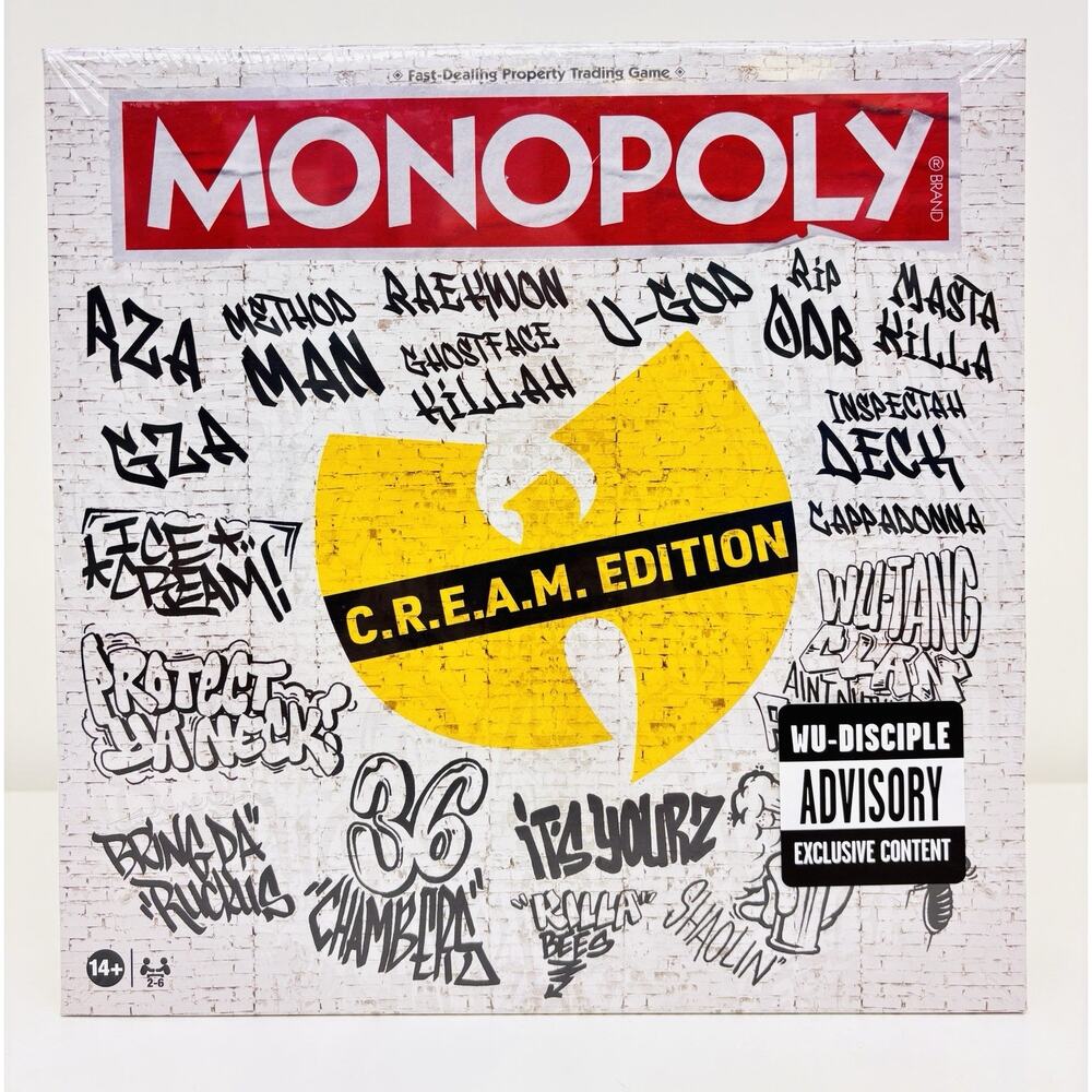 Monopoly Wu-Tang Clan C.R.E.A.M. Edition 2025 New Sealed